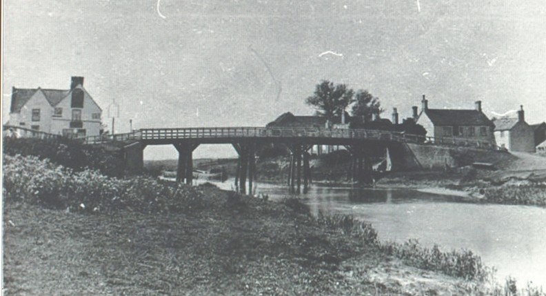 wooden bridge at Mepal c1880 - note, not Sutton Gault