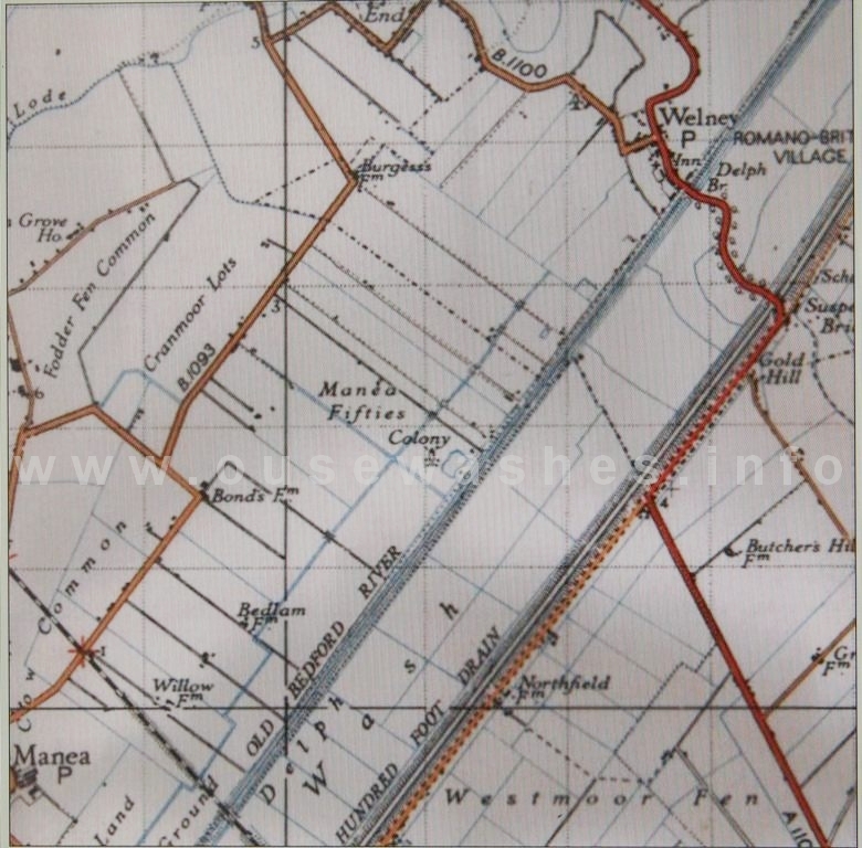 1940s-50s 1in OS map